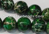 CDI958 15.5 inches 18mm round dyed imperial jasper beads