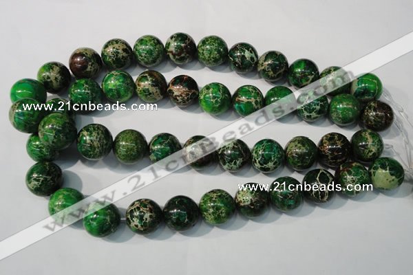 CDI958 15.5 inches 18mm round dyed imperial jasper beads