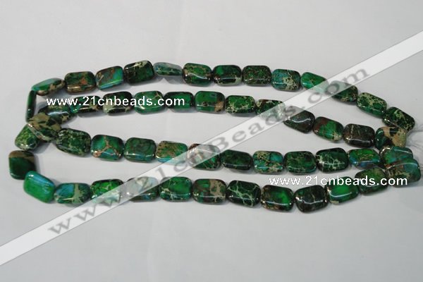 CDI974 15.5 inches 12*16mm rectangle dyed imperial jasper beads