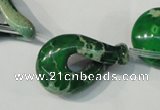 CDI980 15.5 inches 19*29mm petal shaped dyed imperial jasper beads