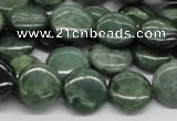 CDJ09 15.5 inches 14mm flat round Canadian jade beads wholesale