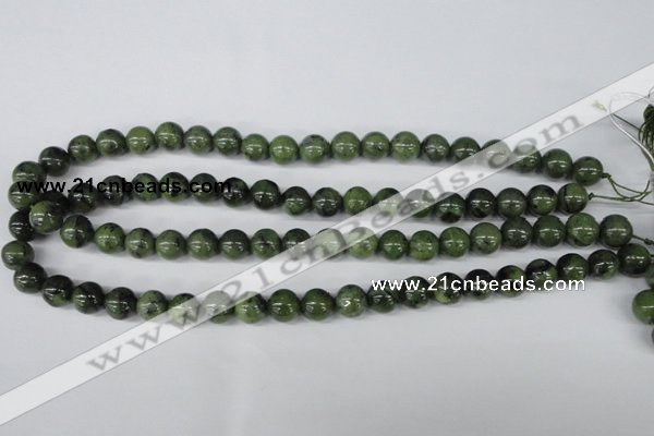 CDJ100 15.5 inches 10mm round Canadian jade beads wholesale