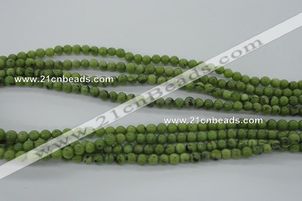 CDJ138 15.5 inches 5mm round Canadian jade beads wholesale