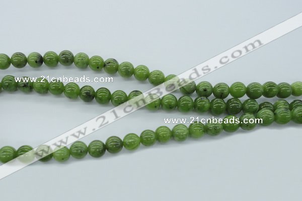 CDJ141 15.5 inches 8mm round Canadian jade beads wholesale