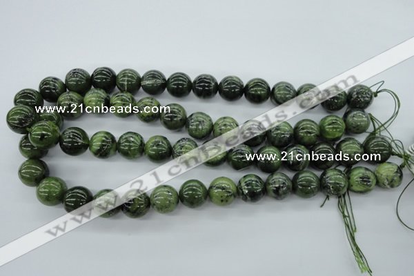 CDJ142 15.5 inches 14mm round Canadian jade beads wholesale