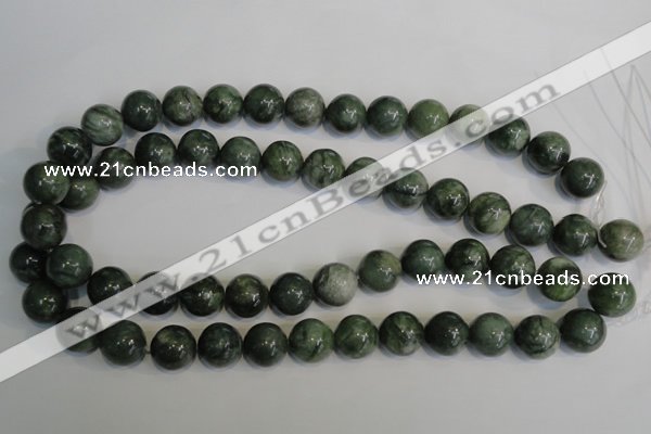 CDJ16 15.5 inches 14mm round Canadian jade beads wholesale