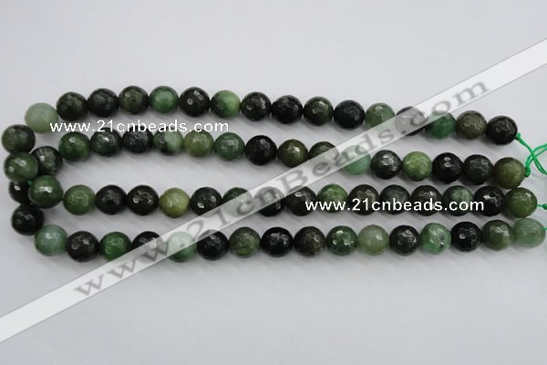 CDJ264 15.5 inches 12mm faceted round Canadian jade beads wholesale