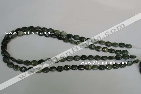 CDJ27 15.5 inches 8*10mm oval Canadian jade beads wholesale