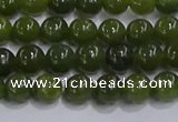 CDJ271 15.5 inches 6mm round Canadian jade beads wholesale