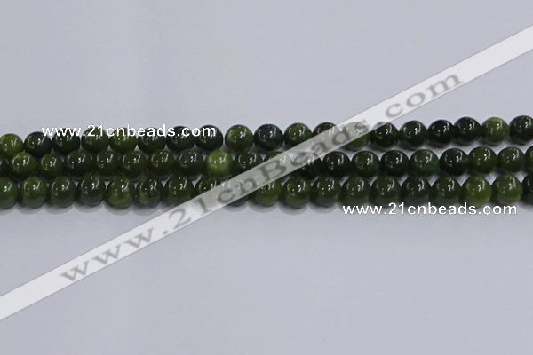 CDJ272 15.5 inches 8mm round Canadian jade beads wholesale