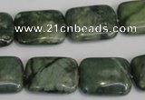 CDJ32 15.5 inches 15*20mm rectangle Canadian jade beads wholesale