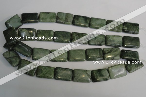 CDJ33 15.5 inches 18*25mm rectangle Canadian jade beads wholesale