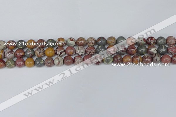 CDJ402 15.5 inches 8mm round sonoran dendritic jasper beads