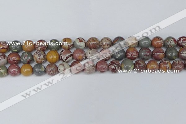 CDJ403 15.5 inches 10mm round sonoran dendritic jasper beads