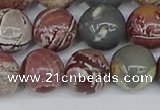 CDJ404 15.5 inches 12mm round sonoran dendritic jasper beads