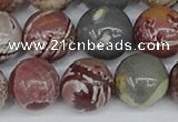 CDJ405 15.5 inches 14mm round sonoran dendritic jasper beads