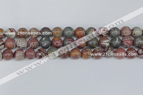 CDJ405 15.5 inches 14mm round sonoran dendritic jasper beads