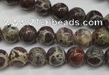 CDM03 15.5 inches 8mm round African dalmatian jasper beads