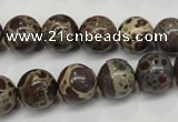 CDM05 15.5 inches 12mm round African dalmatian jasper beads