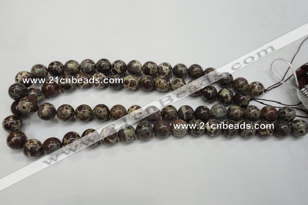 CDM05 15.5 inches 12mm round African dalmatian jasper beads