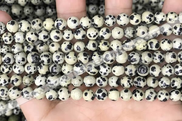 CDM91 15.5 inches 6mm round dalmatian jasper beads wholesale