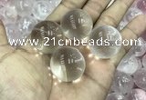 CDN01 25mm round white crystal decorations wholesale