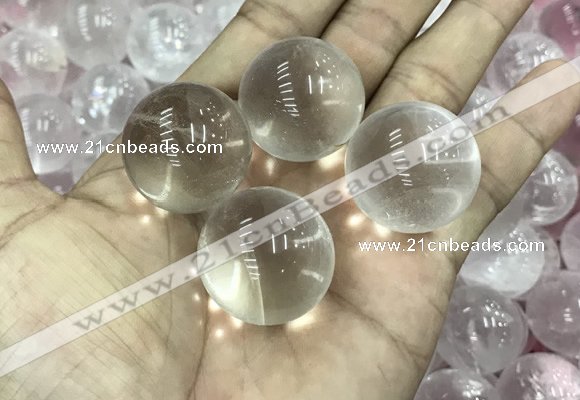 CDN01 25mm round white crystal decorations wholesale