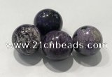 CDN1012 25mm round charoite decorations wholesale