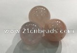 CDN1032 30mm round rose quartz decorations wholesale