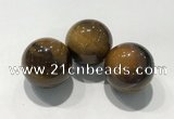 CDN1050 30mm round yellow tiger eye decorations wholesale