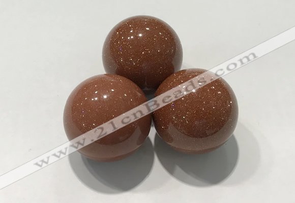 CDN1054 30mm round goldstone decorations wholesale