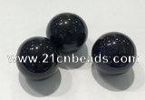 CDN1055 30mm round blue goldstone decorations wholesale