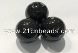 CDN1059 30mm round snowflake obsidian decorations wholesale