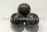 CDN1066 30mm round grey opal decorations wholesale