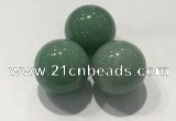 CDN1072 30mm round green aventurine decorations wholesale