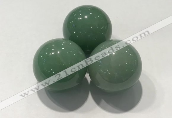 CDN1072 30mm round green aventurine decorations wholesale