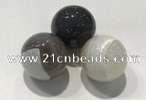 CDN1090 30mm round agate decorations wholesale