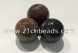 CDN1091 30mm round Indian agate decorations wholesale