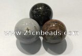 CDN1093 30mm round agate decorations wholesale