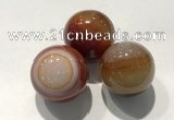 CDN1095 30mm round agate decorations wholesale