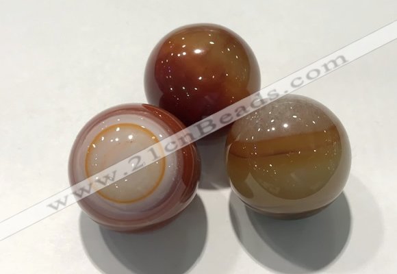 CDN1095 30mm round agate decorations wholesale