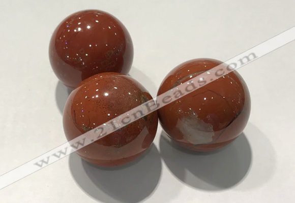 CDN1107 30mm round red jasper decorations wholesale