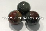 CDN1120 30mm round African bloodstone decorations wholesale