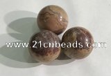 CDN1141 30mm round jasper decorations wholesale