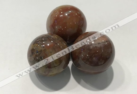 CDN1163 30mm round jasper decorations wholesale