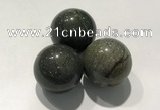 CDN1165 30mm round jasper decorations wholesale