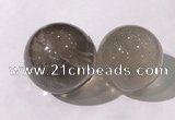 CDN1201 40mm round smoky quartz decorations wholesale