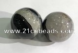 CDN1206 40mm round druzy agate decorations wholesale