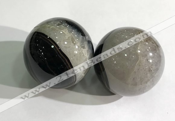 CDN1206 40mm round druzy agate decorations wholesale