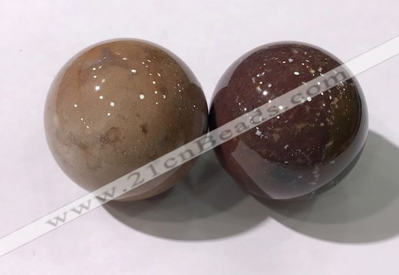 CDN1213 40mm round agate decorations wholesale